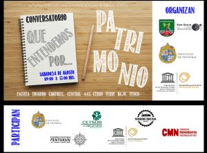 Afiche Conversatorio PATRIMONIO